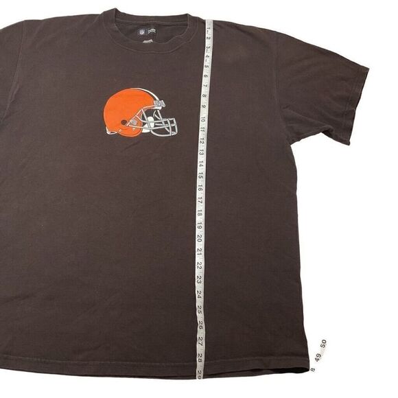 NFL‎ Team Apparel Cleveland Browns T Shirt Men's XL Brown Front Graphic - Picture 7 of 7